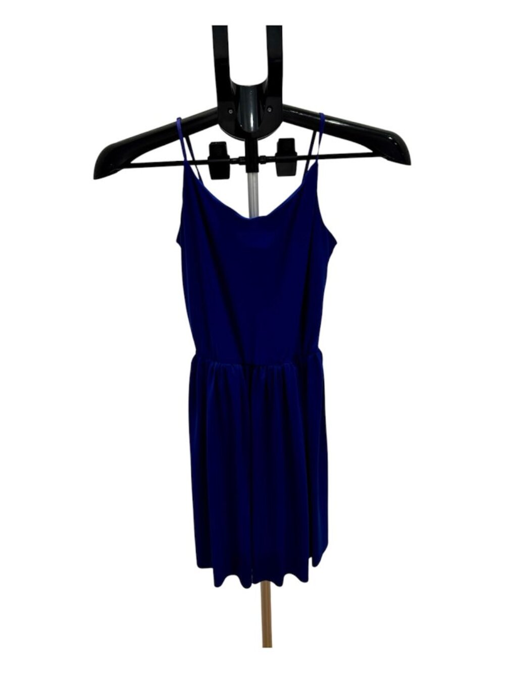 Un Deux Trois Youth Girls Size 16 Royal Blue Strappy Skater Party Dress EUC